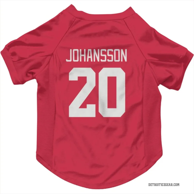 Albert Johansson  Red Detroit Red Wings  Cat & Dog Pet Jersey