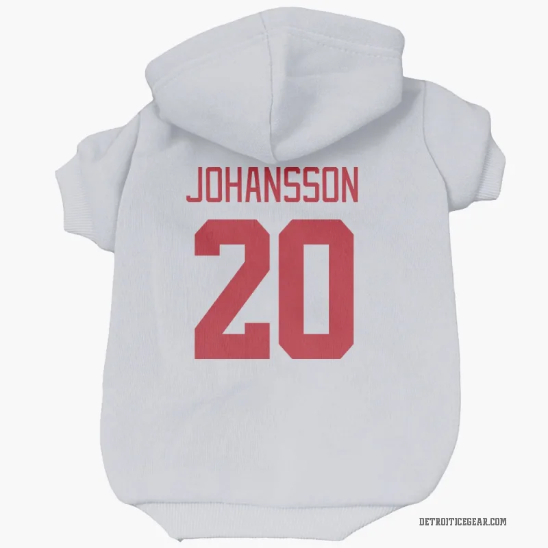 Albert Johansson  White Detroit Red Wings  Cat & Dog Pet Hoodie