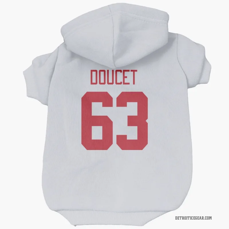 Alexandre Doucet  White Detroit Red Wings  Cat & Dog Pet Hoodie