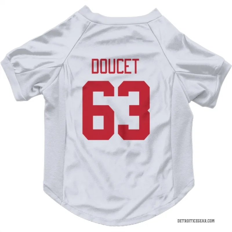 Alexandre Doucet  White Detroit Red Wings  Cat & Dog Pet Jersey