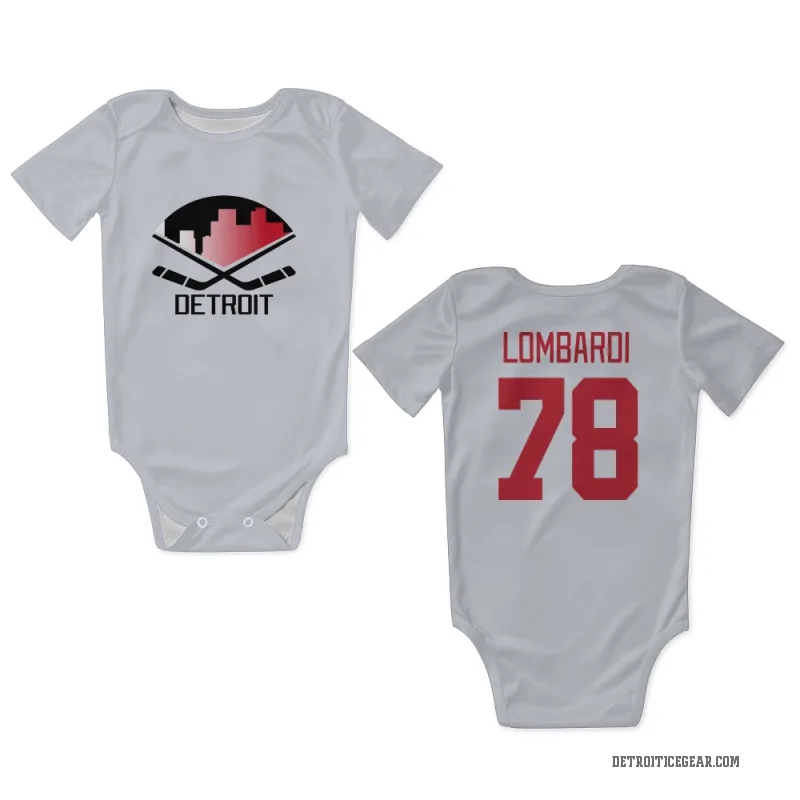 Amadeus Lombardi  White Detroit Red Wings  Newborn & Infant Bodysuit