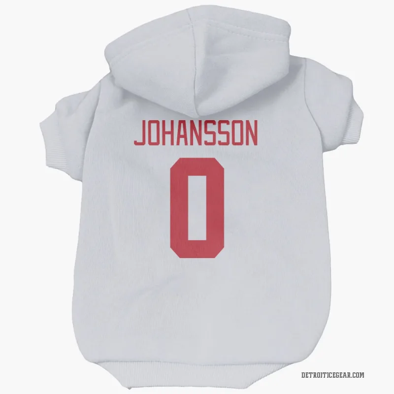 Anton Johansson  White Detroit Red Wings  Cat & Dog Pet Hoodie