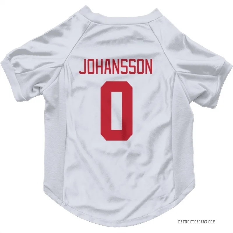 Anton Johansson  White Detroit Red Wings  Cat & Dog Pet Jersey