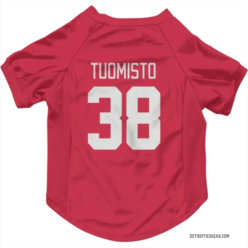 Antti Tuomisto  Red Detroit Red Wings  Cat & Dog Pet Jersey
