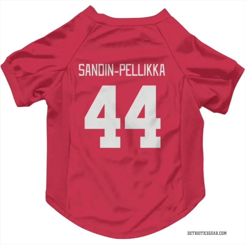 Axel Sandin-Pellikka  Red Detroit Red Wings  Cat & Dog Pet Jersey