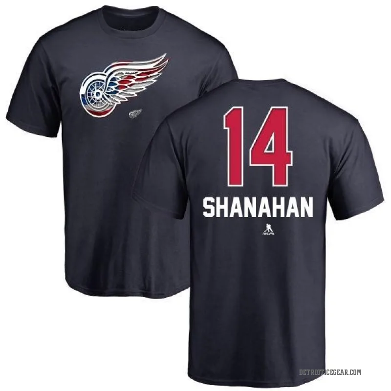 Brendan Shanahan Youth Navy Detroit Red Wings Name and Number Banner Wave T-Shirt -