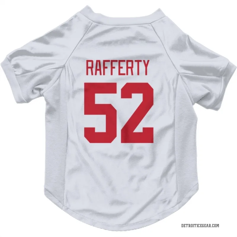 Brogan Rafferty  White Detroit Red Wings  Cat & Dog Pet Jersey