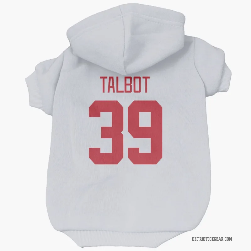 Cam Talbot  White Detroit Red Wings  Cat & Dog Pet Hoodie