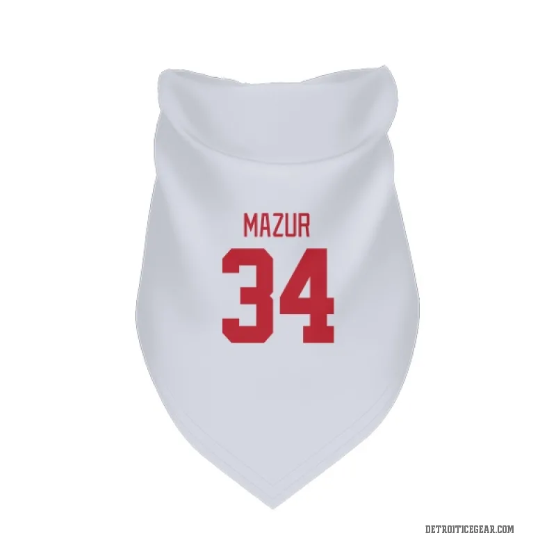 Carter Mazur  White Detroit Red Wings  Cat & Dog Pet Bandana