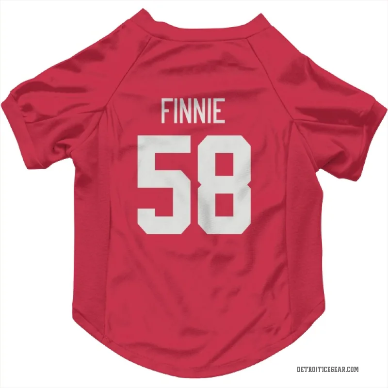 Emmitt Finnie  Red Detroit Red Wings  Cat & Dog Pet Jersey