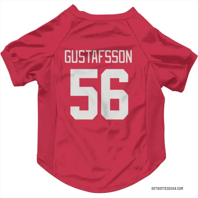 Erik Gustafsson  Red Detroit Red Wings  Cat & Dog Pet Jersey