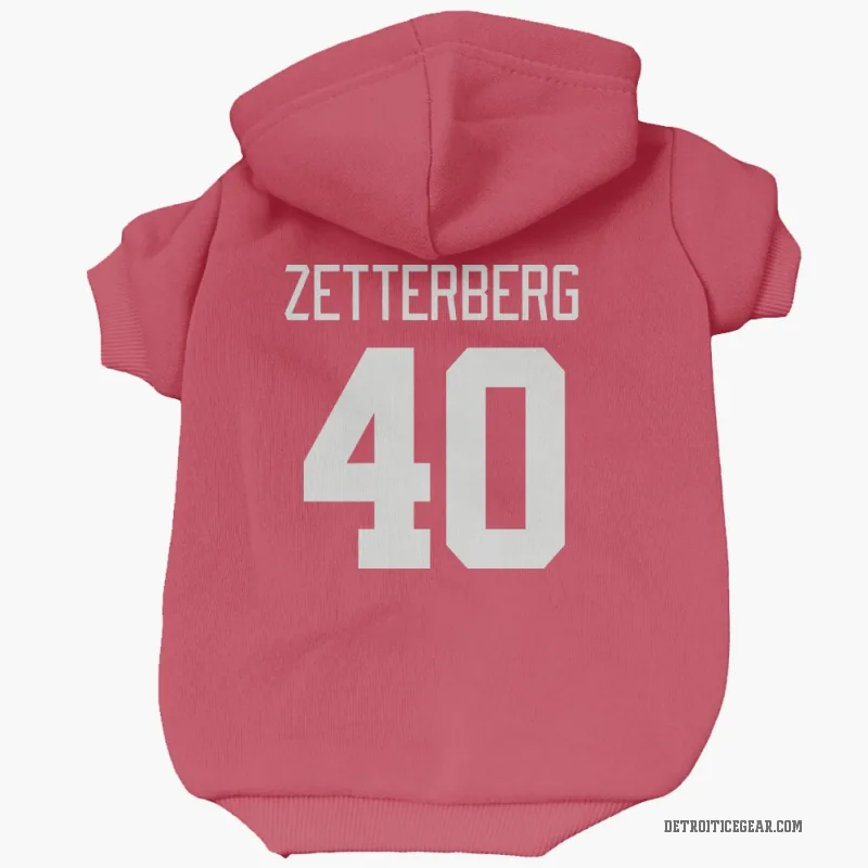 Henrik Zetterberg  Red Detroit Red Wings  Cat & Dog Pet Hoodie