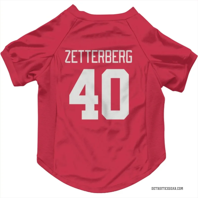 Henrik Zetterberg  Red Detroit Red Wings  Cat & Dog Pet Jersey