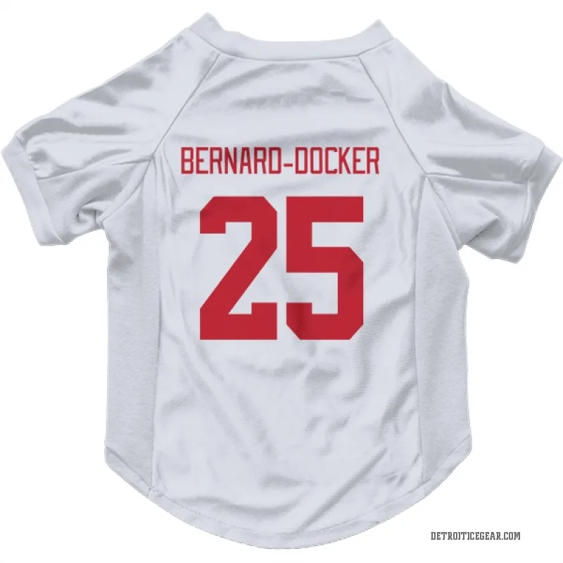 Jacob Bernard-Docker  White Detroit Red Wings  Cat & Dog Pet Jersey