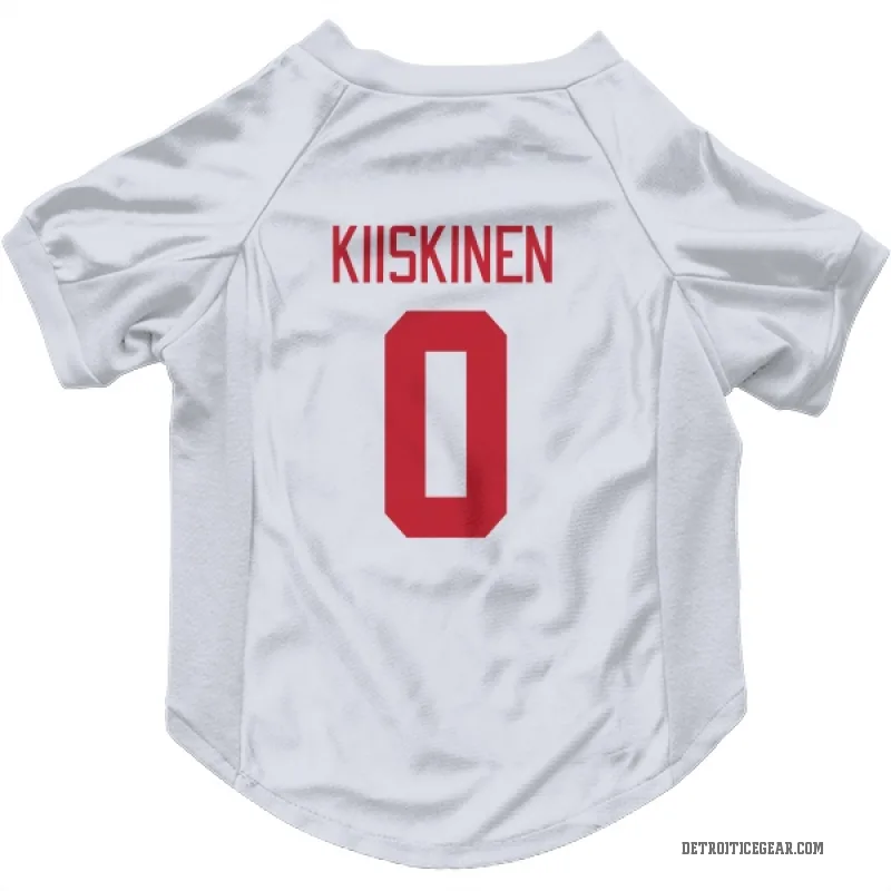 Jesse Kiiskinen  White Detroit Red Wings  Cat & Dog Pet Jersey