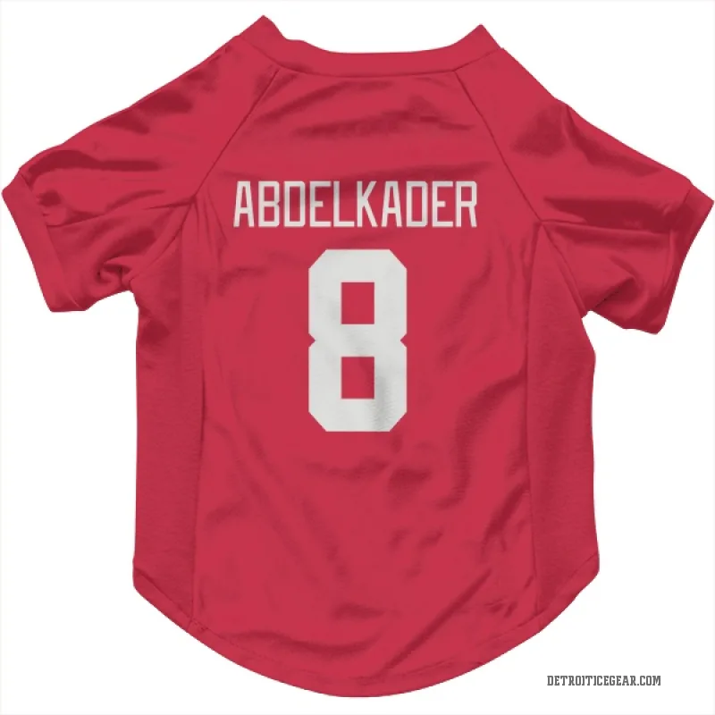Justin Abdelkader  Red Detroit Red Wings  Cat & Dog Pet Jersey