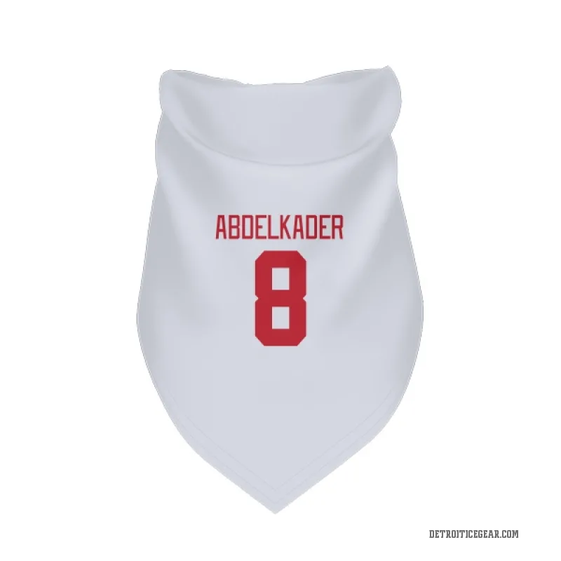 Justin Abdelkader  White Detroit Red Wings  Cat & Dog Pet Bandana