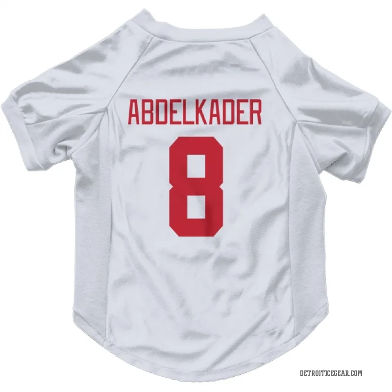 Justin Abdelkader  White Detroit Red Wings  Cat & Dog Pet Jersey