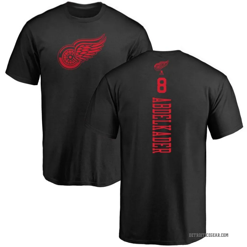 Justin Abdelkader Youth Black Detroit Red Wings One Color Backer T-Shirt -