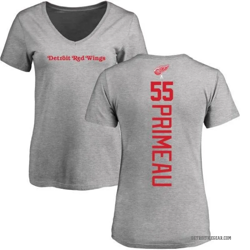 Keith Primeau Women's Ash Detroit Red Wings Backer T-Shirt -