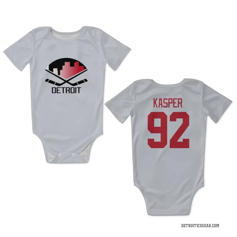 Marco Kasper  White Detroit Red Wings  Newborn & Infant Bodysuit