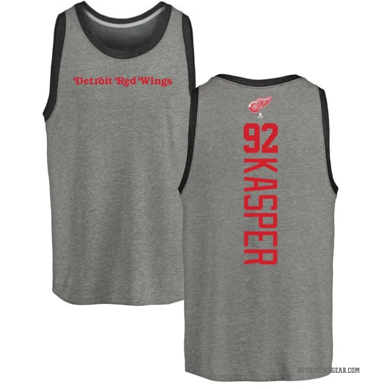 Marco Kasper Youth Ash Detroit Red Wings Backer Tank Top -