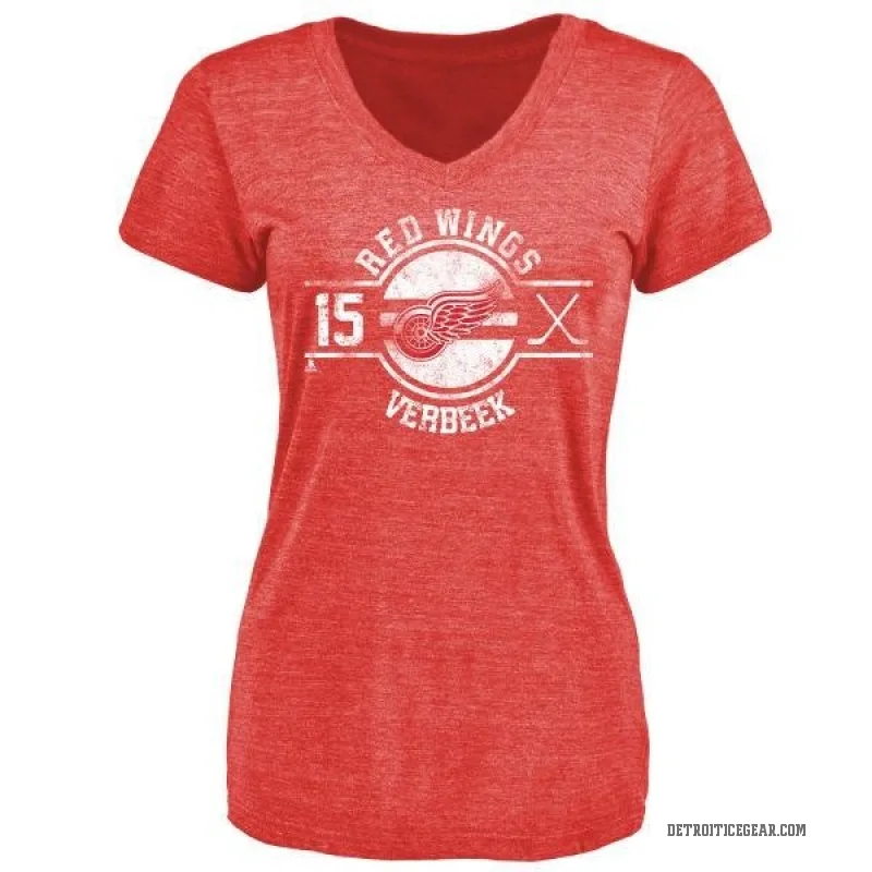 Pat Verbeek Women's Red Detroit Red Wings Insignia T-Shirt -