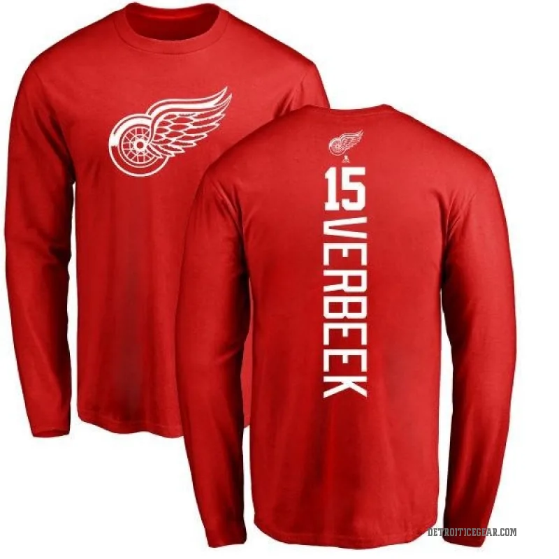 Pat Verbeek Youth Red Detroit Red Wings Backer Long Sleeve T-Shirt -
