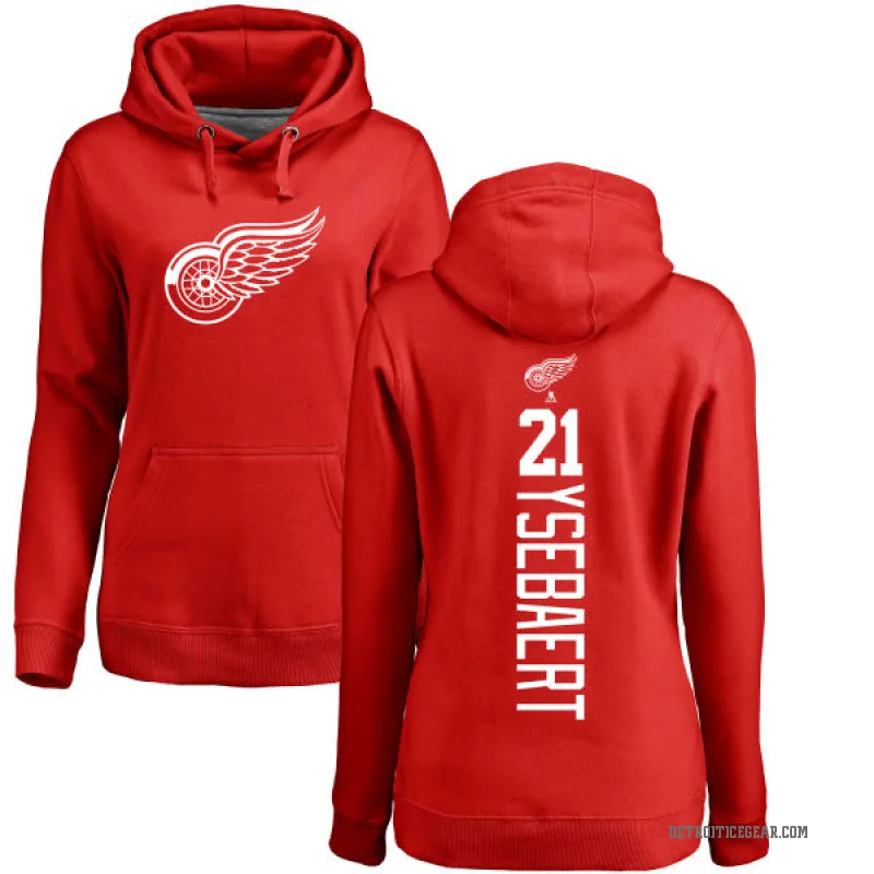 Paul Ysebaert Women's Red Detroit Red Wings Branded Backer Pullover Hoodie