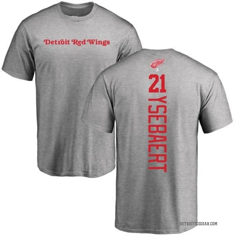 Paul Ysebaert Youth Ash Detroit Red Wings Backer T-Shirt -