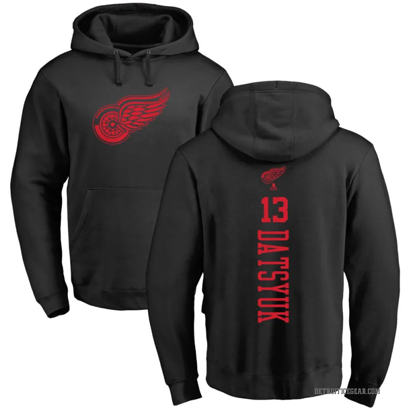 Pavel Datsyuk Youth Black Detroit Red Wings Branded One Color Backer Pullover Hoodie
