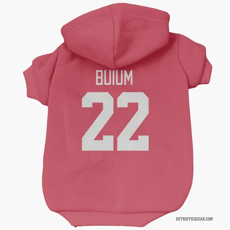Shai Buium  Red Detroit Red Wings  Cat & Dog Pet Hoodie