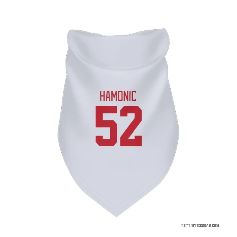 Travis Hamonic  White Detroit Red Wings  Cat & Dog Pet Bandana