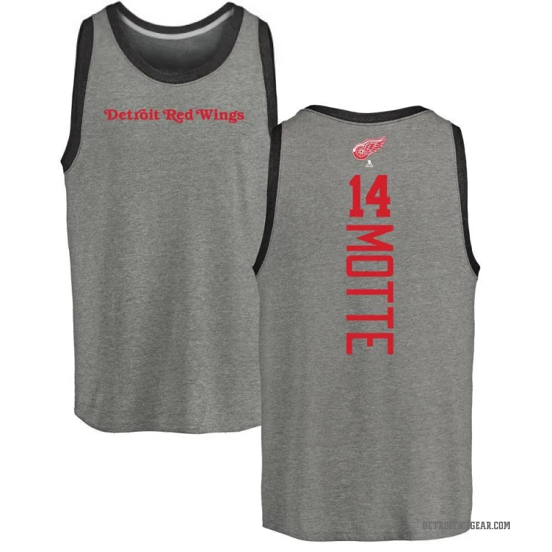 Tyler Motte Youth Ash Detroit Red Wings Backer Tank Top -