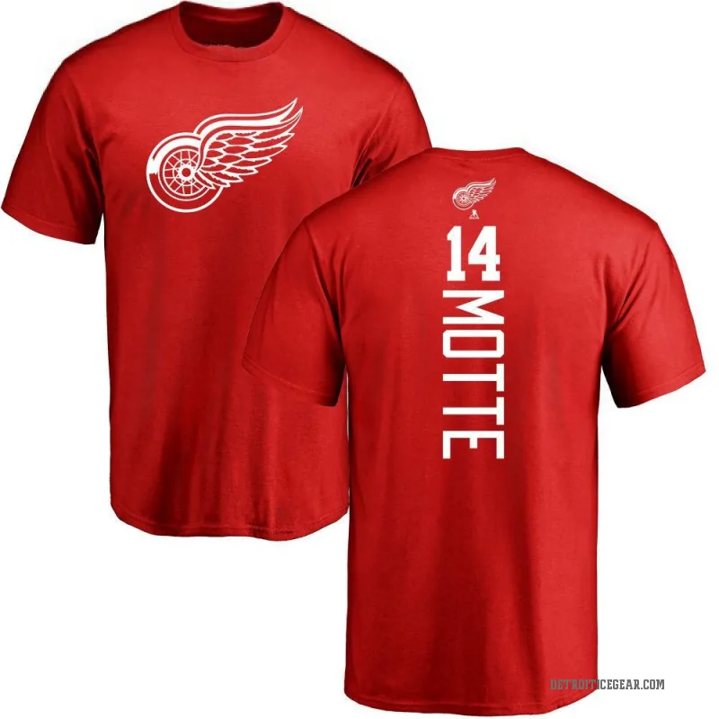 Tyler Motte Youth Red Detroit Red Wings Backer T-Shirt -