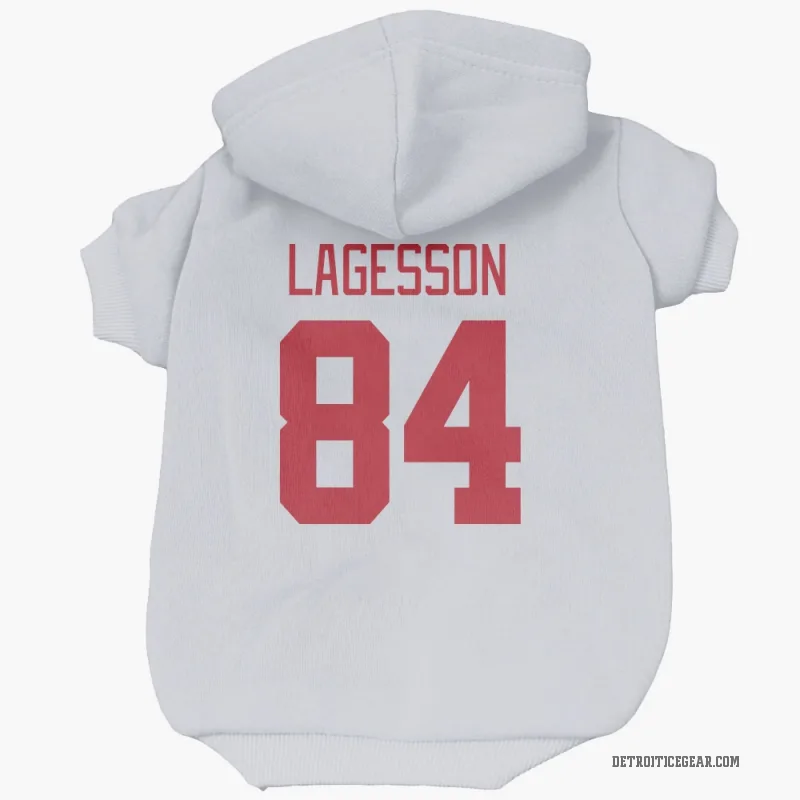 William Lagesson White Detroit Red Wings Cat & Dog Pet Hoodie