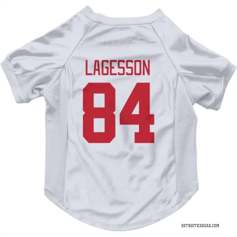 William Lagesson White Detroit Red Wings Cat & Dog Pet Jersey