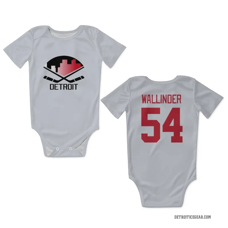 William Wallinder  White Detroit Red Wings  Newborn & Infant Bodysuit